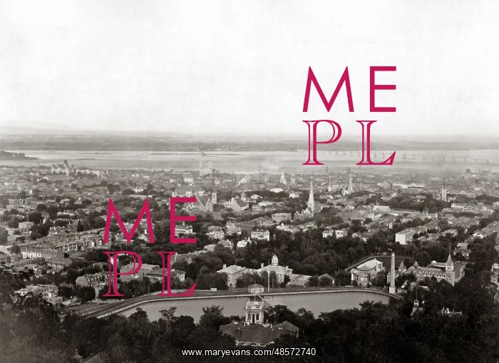  : View of Montreal, Canada, circa 1880s