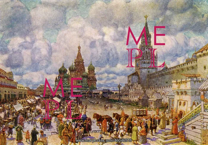 : View of Moscow in the 17th century : View of Moscow in the 17th century
