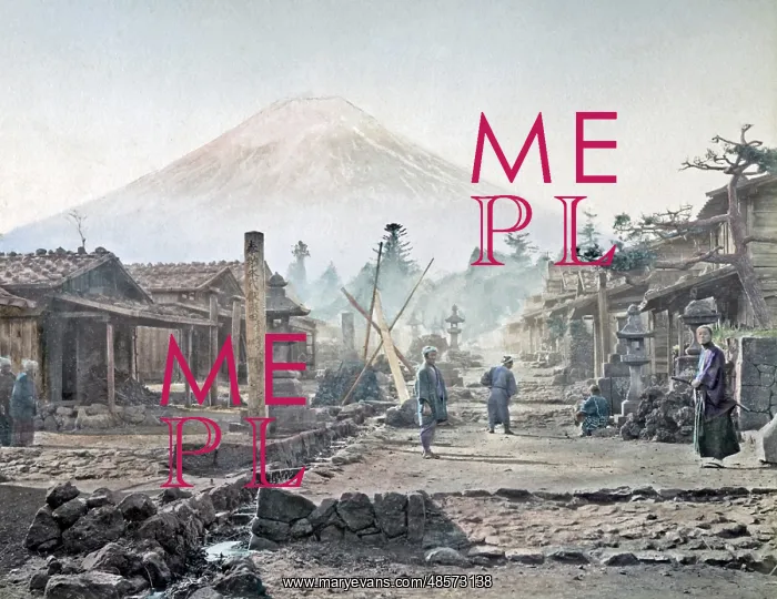 : View of Mount Fuji, Japan, circa 1870s
