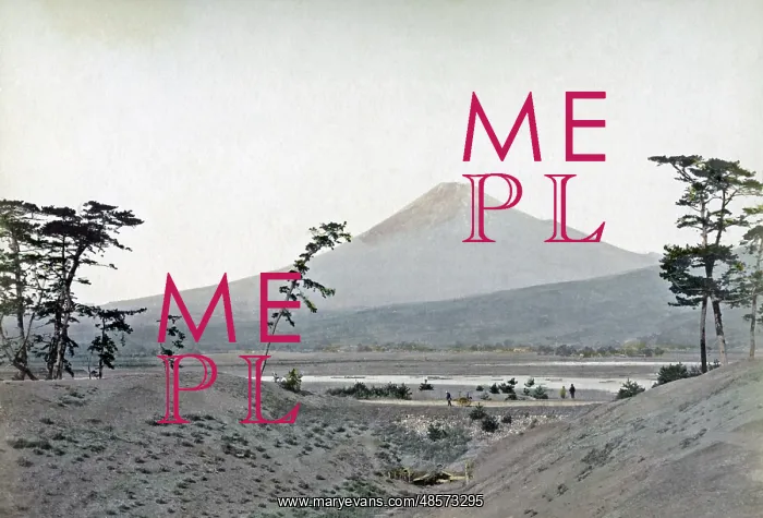  : View of Mount Fuji, Japan, circa 1870s