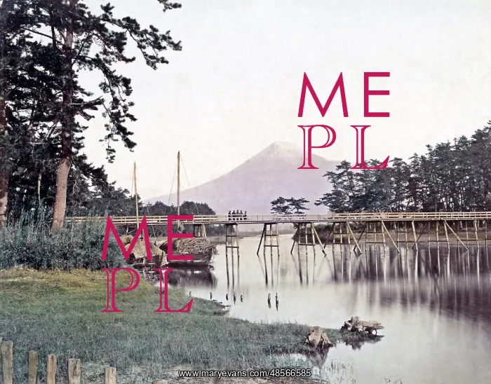  : View of Mount Fuji, Japan, circa 1880s