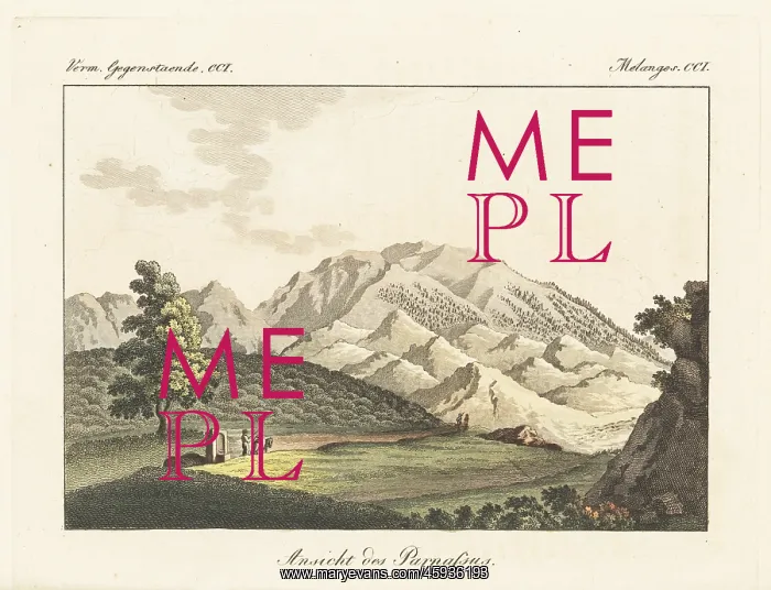 : View of Mount Parnassus in Greece, 1815 : View of Mount Parnassus in Greece, 1815