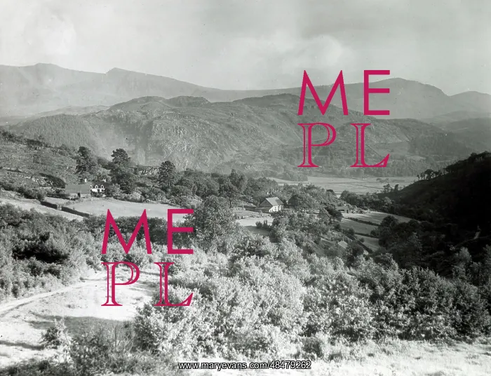  : View toward the mountains, North Wales