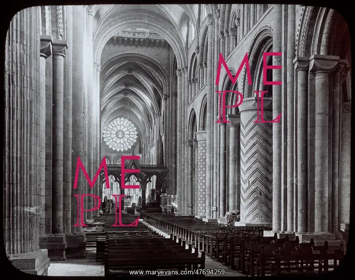: View of the nave, Durham Cathedral, Durham : View of the nave, Durham Cathedral, Durham