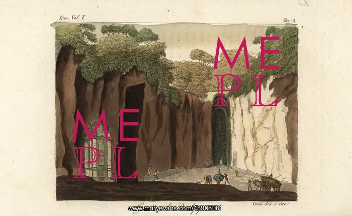 : View of the Neapolitan Crypt or Crypta Neapolitana : View of the Neapolitan Crypt or Crypta Neapolitana