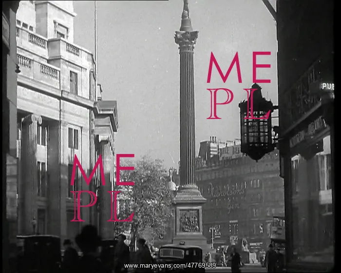 : A View Towards Nelson's Column and Trafalgar : A View Towards Nelson's Column and Trafalgar
