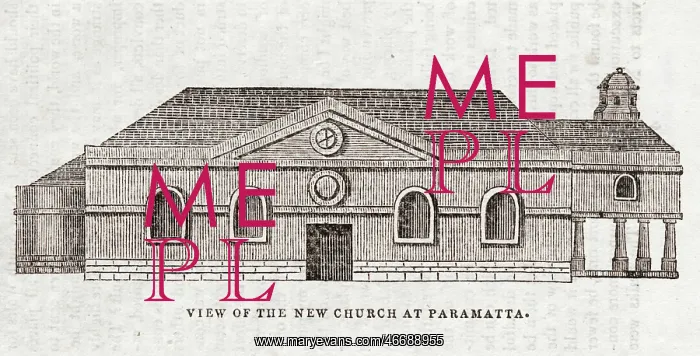 : View of the new church at Paramatta : View of the new church at Paramatta