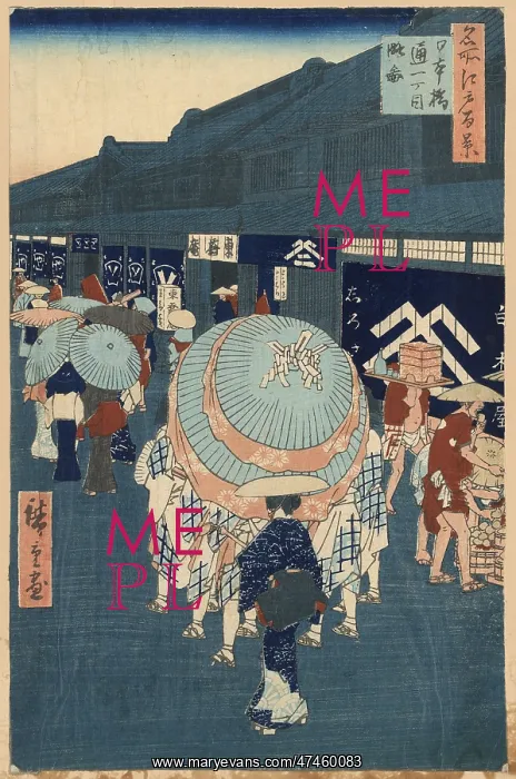 : View of Nihonbashi Tori-itchome : View of Nihonbashi Tori-itchome