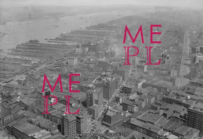 : View northwest from the Woolworth Building of downtown : View northwest from the Woolworth Building of downtown