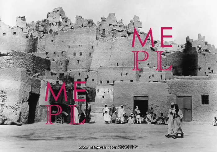 : View of the oasis town of Siwa, 1942 : View of the oasis town of Siwa, 1942