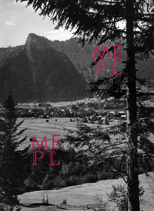 : View of Oberammergau, 1920s : View of Oberammergau, 1920s