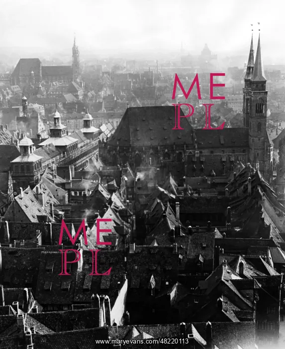 : View of the old town of Nuremberg 1938 : View of the old town of Nuremberg 1938