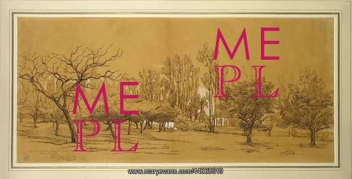 : View of an Orchard at Saint-Denis : View of an Orchard at Saint-Denis
