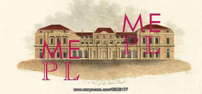 : A view of the Palais-Royal, Paris, 1800 : A view of the Palais-Royal, Paris, 1800