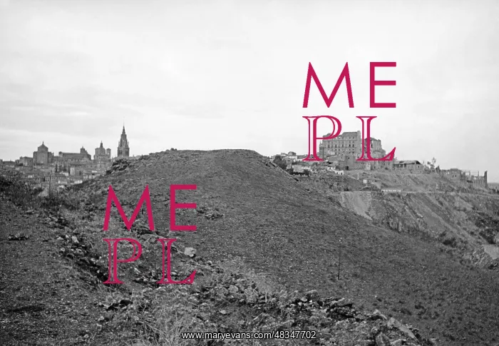 : View of the partially destroyed Alcazar of Toledo, 1936 : View of the partially destroyed Alcazar of Toledo, 1936
