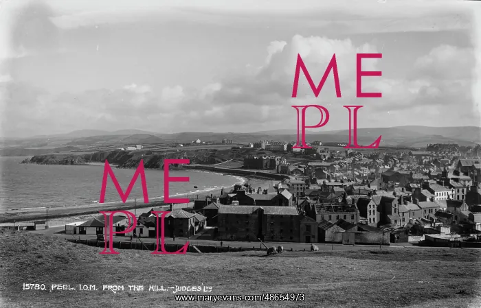 : View of Peel from the Hill : View of Peel from the Hill