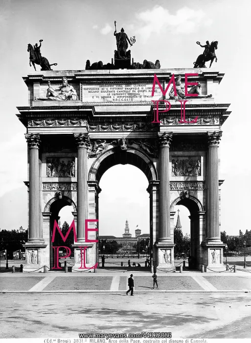 : View with people of Milan : View with people of Milan