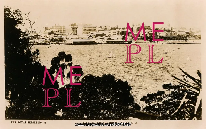  : View of Perth from Mount Eliza, Western Australia