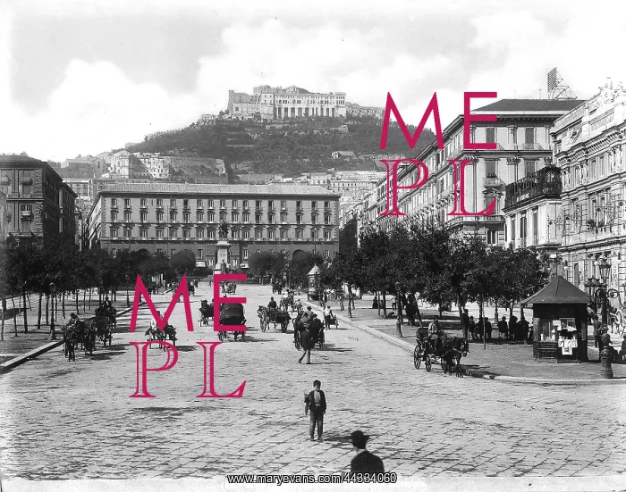 : Italy. View of Piazza Municipio in Naples : Italy. View of Piazza Municipio in Naples