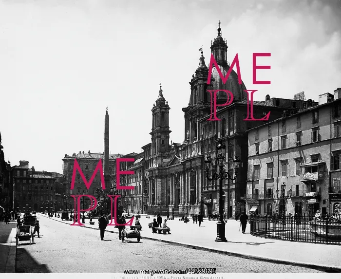 : Italy. View of Piazza Navona, in Rome : Italy. View of Piazza Navona, in Rome