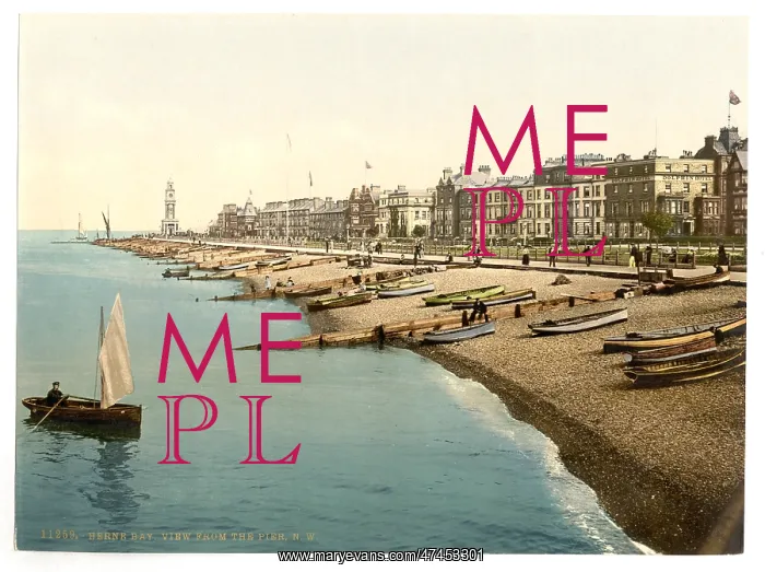 : View from the pier, N.W. Herne Bay, England : View from the pier, N.W. Herne Bay, England