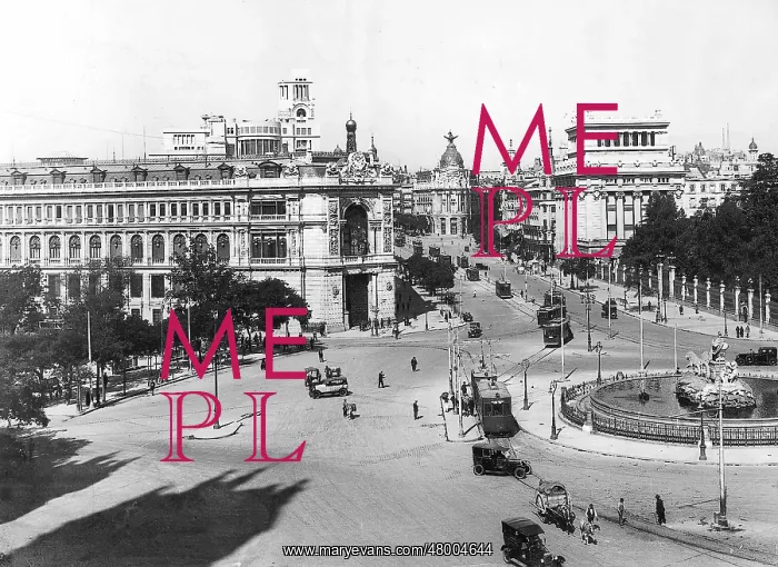 : View of the Plaza de Castelar, Madrid, Spain : View of the Plaza de Castelar, Madrid, Spain