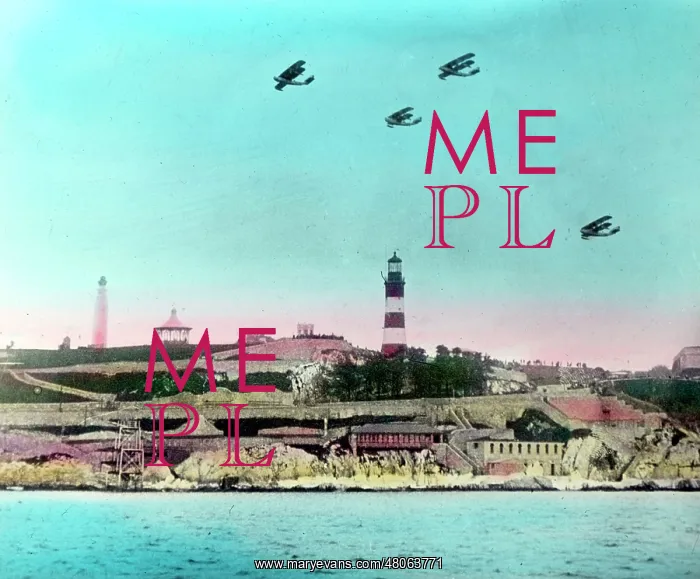 : A view of Plymouth Hoe from the sea : A view of Plymouth Hoe from the sea