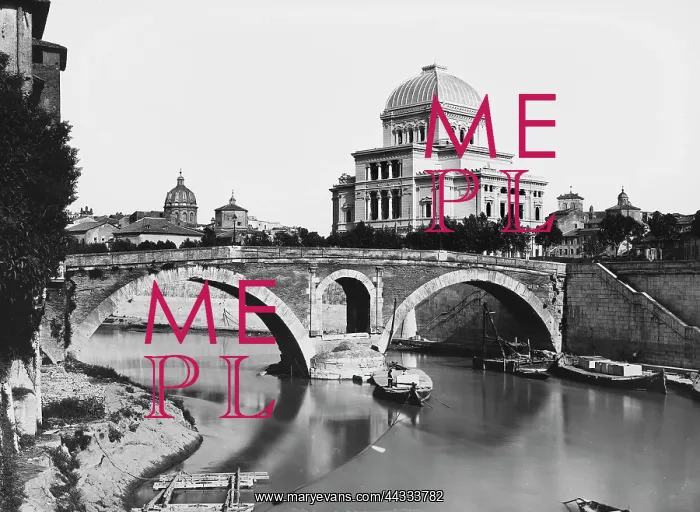 : Italy. View of Ponte Fabricio, Rome : Italy. View of Ponte Fabricio, Rome