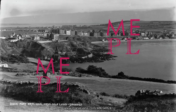 : View of Port Erin from Golf Links : View of Port Erin from Golf Links