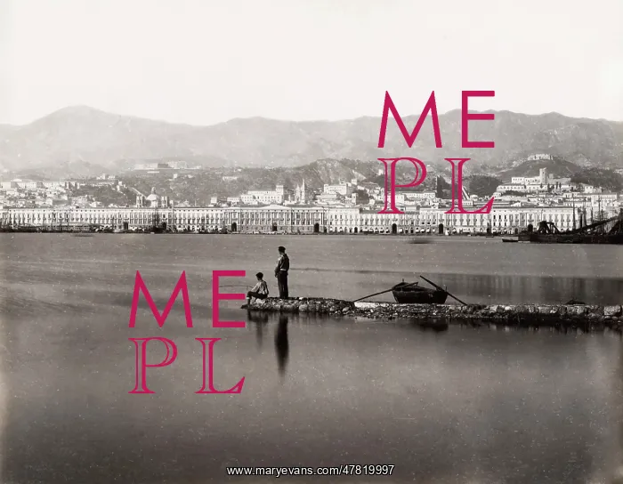 : View of the port of Messina, Italy : View of the port of Messina, Italy