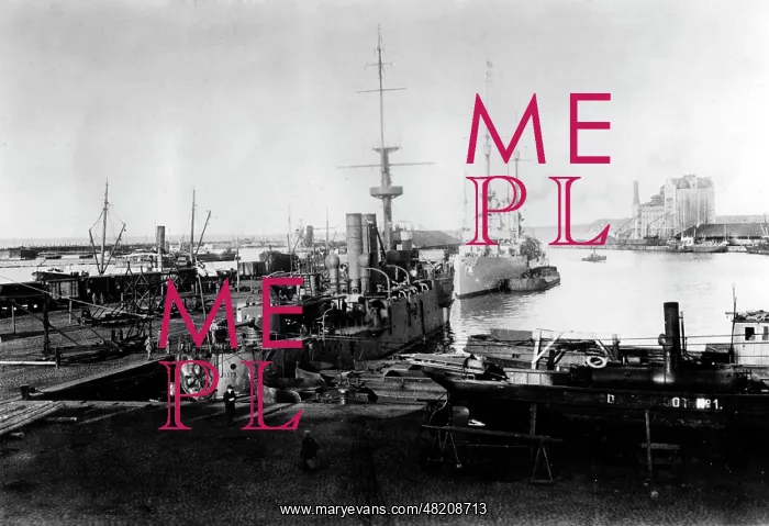 : View of the port of Talinn during the First World War : View of the port of Talinn during the First World War