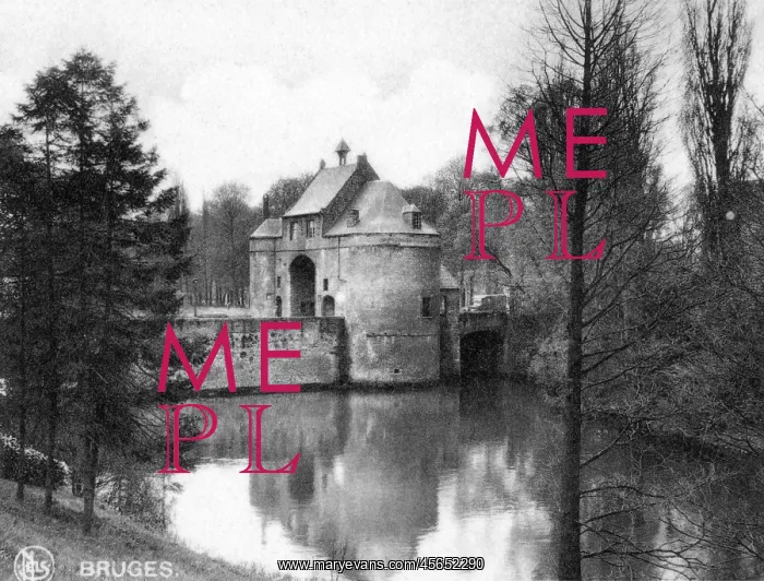 : View of the Porte Marechale, Bruges, Belgium : View of the Porte Marechale, Bruges, Belgium