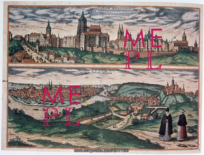 : View of Prague Artist: Joris Hoefnagel : View of Prague Artist: Joris Hoefnagel