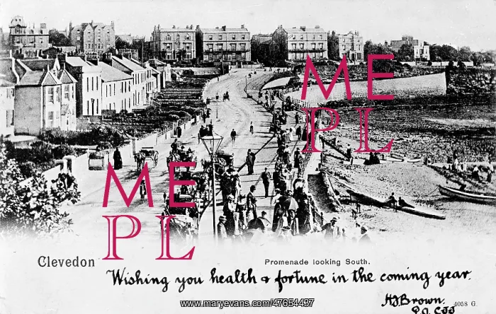 : View of the promenade, Clevedon, Somerset : View of the promenade, Clevedon, Somerset