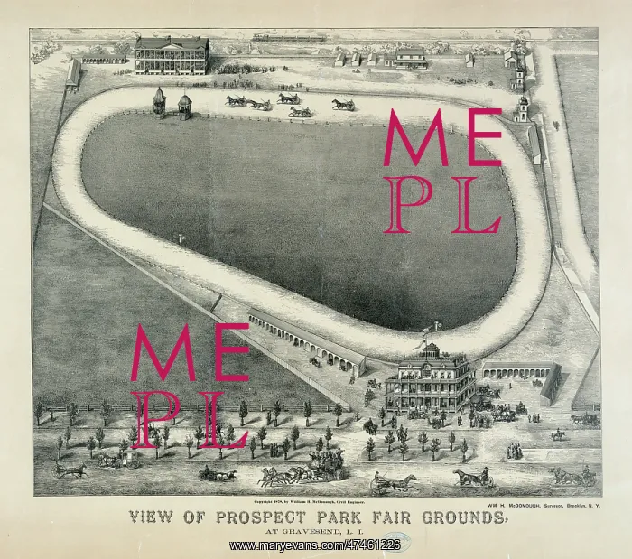 : View of Prospect Park fair grounds, at Gravesend, L.I : View of Prospect Park fair grounds, at Gravesend, L.I