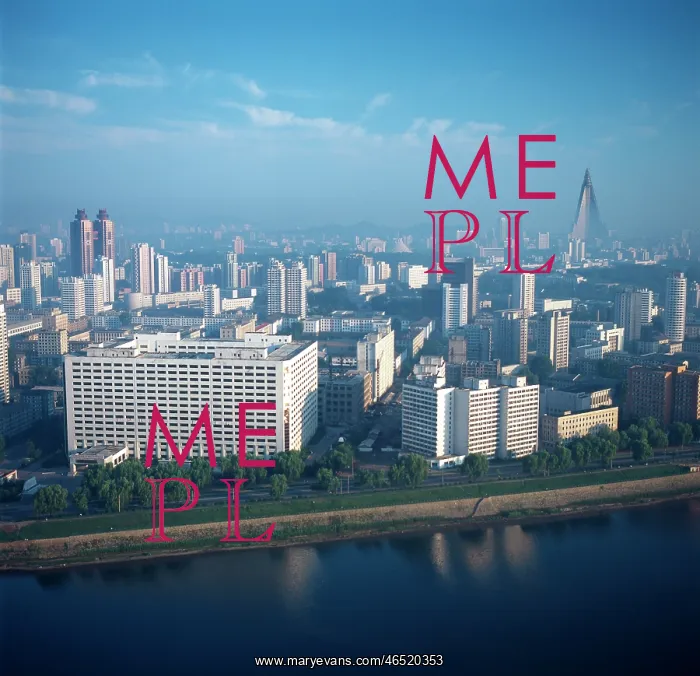 : View of Pyongyang, North Korea : View of Pyongyang, North Korea