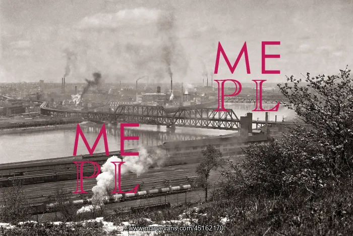 : View of the Railroad Yards and Meat Packing Plants : View of the Railroad Yards and Meat Packing Plants