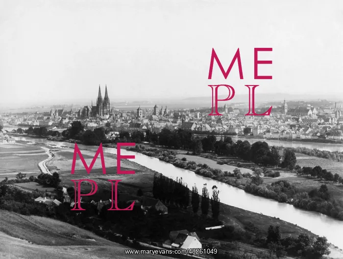 : View of Regensburg, around 1910 : View of Regensburg, around 1910