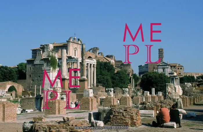 : View of the remains of : View of the remains of