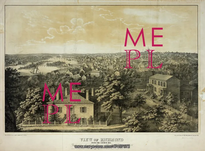 : View of Richmond from the church hill : View of Richmond from the church hill
