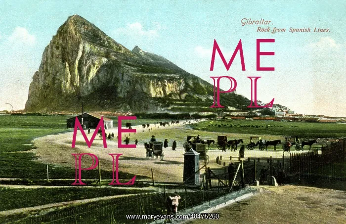  : View of the Rock from Spanish Lines, Gibraltar