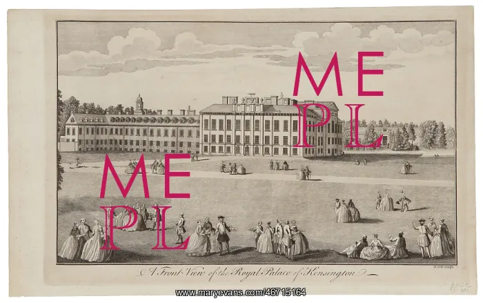 : A Front View of the Royal Palace of Kensington : A Front View of the Royal Palace of Kensington