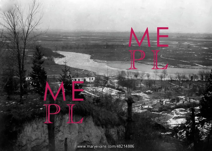: View on Russian positions at the river Nida, 1915 : View on Russian positions at the river Nida, 1915