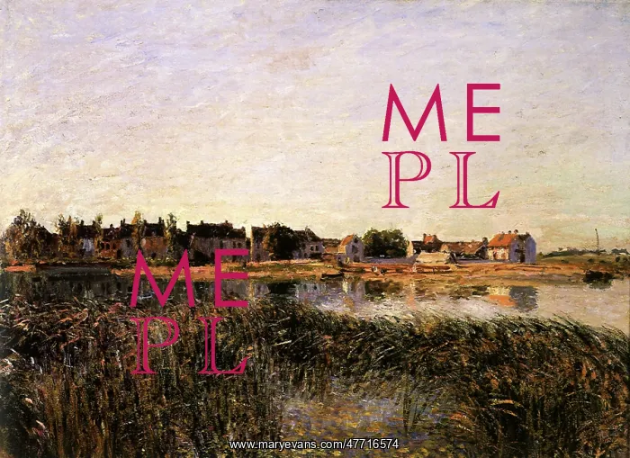  : View of Saint-Mammes, by Alfred Sisley