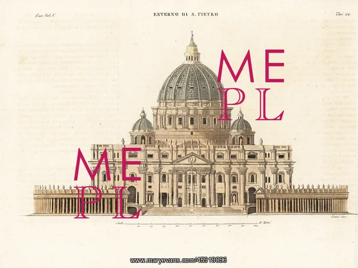 : View of Saint Peter's Basilica, Rome : View of Saint Peter's Basilica, Rome