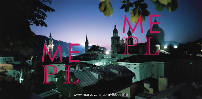 : View over Salzburg at night : View over Salzburg at night