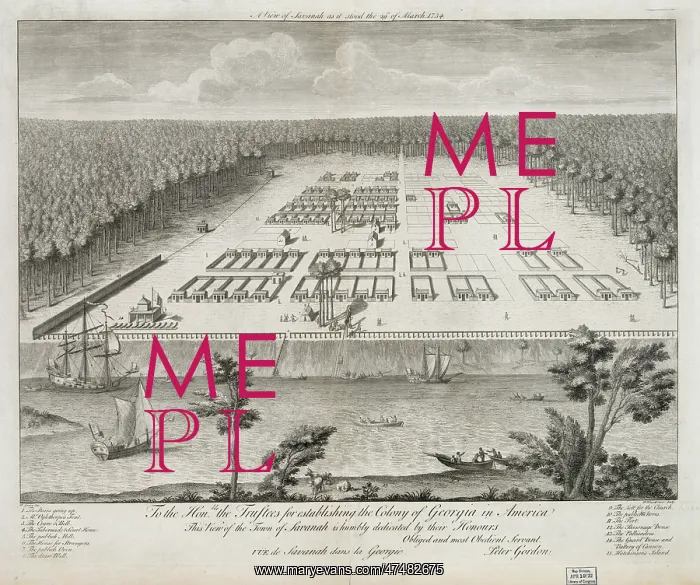 : A view of Savanah sic as it stood the 29th of March, 1734 : A view of Savanah sic as it stood the 29th of March, 1734