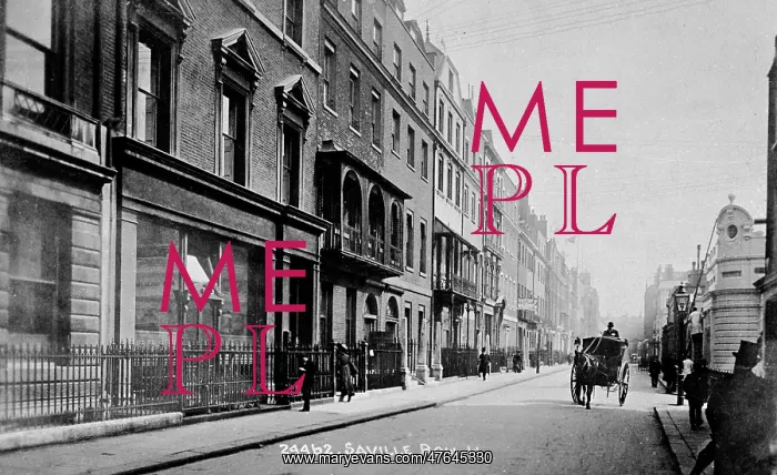  : View of Savile Row, Mayfair, London