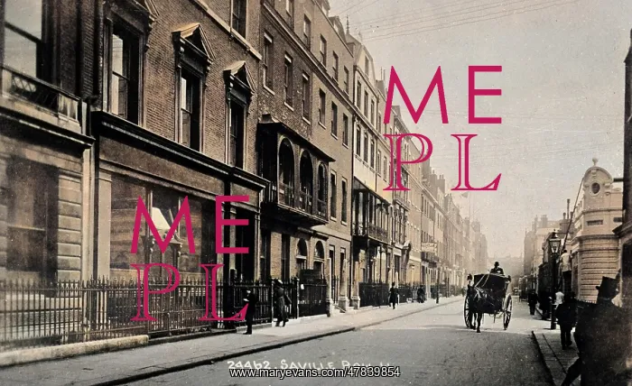  : View of Savile Row, Mayfair, London
