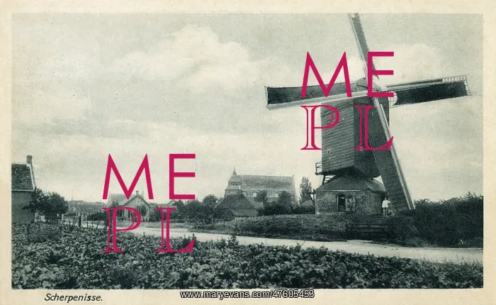  : View of Scherpenisse, Zeeland, Netherlands